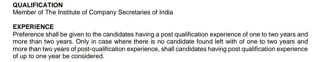 ICSI CRC Executive Recruitment 2024